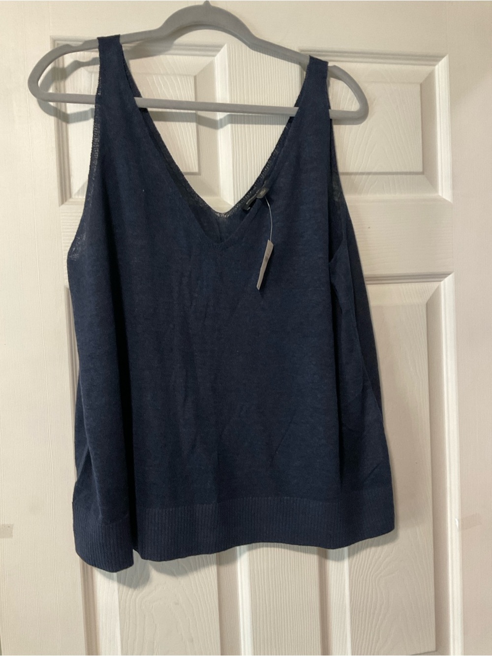 Banana Republic Navy V-Neck Knit Tank